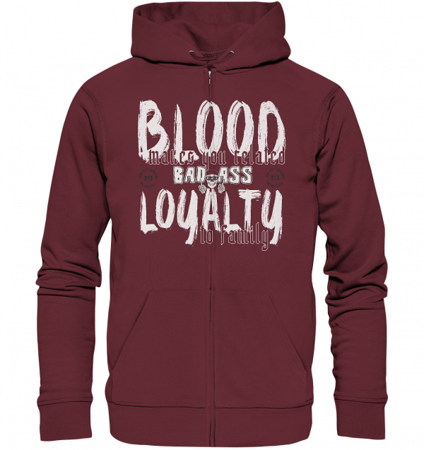 Blood and Loyalty - Organic Zipper